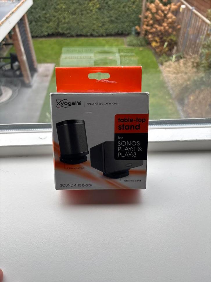 Vogel's SOUND 4113 Black Tafelstandaard voor Sonos Play:1 &, Audio, Tv en Foto, Soundbars, Nieuw, Ophalen of Verzenden