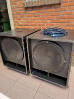 Twee baskasten/subwoofers, Audio, Tv en Foto, Luidsprekers, Gebruikt, Subwoofer, 120 watt of meer, Ophalen