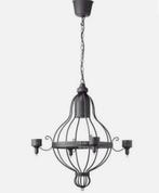 Hanglamp met kaarsenhouders / kroonluchter, Huis en Inrichting, Lampen | Hanglampen, Ophalen of Verzenden, Gebruikt, Metaal