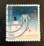 Nederland december postzegel 2024 sneeuw pop, Ophalen of Verzenden