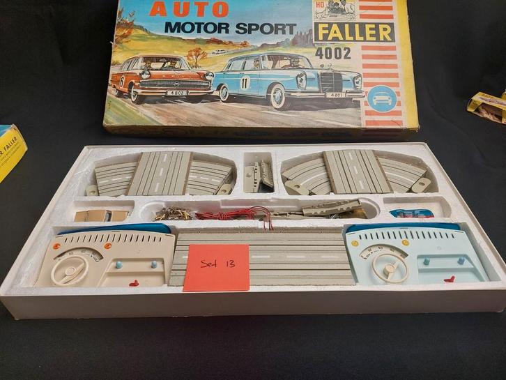 Vintage Faller 4002 AMS Racebaan set 13, Hobby en Vrije tijd, Modelbouw | Auto's en Voertuigen, Gebruikt, Auto, Groter dan 1:32