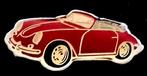 Porsche type 356 cabriolet pin, Ophalen of Verzenden, Nieuw, Transport, Speldje of Pin