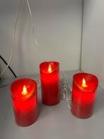 Elektrische kaarsen - Nieuwstaat!, Kunststof, Ophalen of Verzenden, Zo goed als nieuw, Kaars