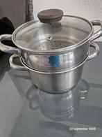 Couscous pan met deksel, Ophalen of Verzenden, Zo goed als nieuw, Rvs, Kookpan of Snelkookpan