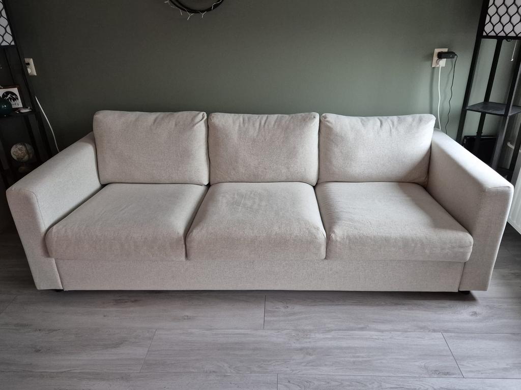 Comfortabele 3-zits bank - 240cm breed, Driepersoons, 75 tot 100 cm, Ophalen of Verzenden, Zo goed als nieuw