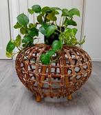 Rotan voetenbankje, hocker, poef of bijzettafel 1950-1959, Ophalen of Verzenden