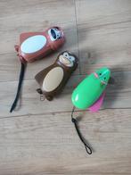 3 Knijpkat Zaklampjes Hond, Aap, Muis werkt zonder batterij, Ophalen of Verzenden, Gebruikt, Jongen of Meisje