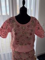 Indiase lehenga en blouse maat 42/44 roze Bollywood, Overige typen, Maat 42/44 (L), Ophalen of Verzenden, Zo goed als nieuw