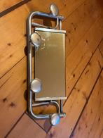 Aluminium vintage kapstok, art deco 1950, Wandkapstok, Gebruikt, Ophalen of Verzenden, Minder dan 100 cm