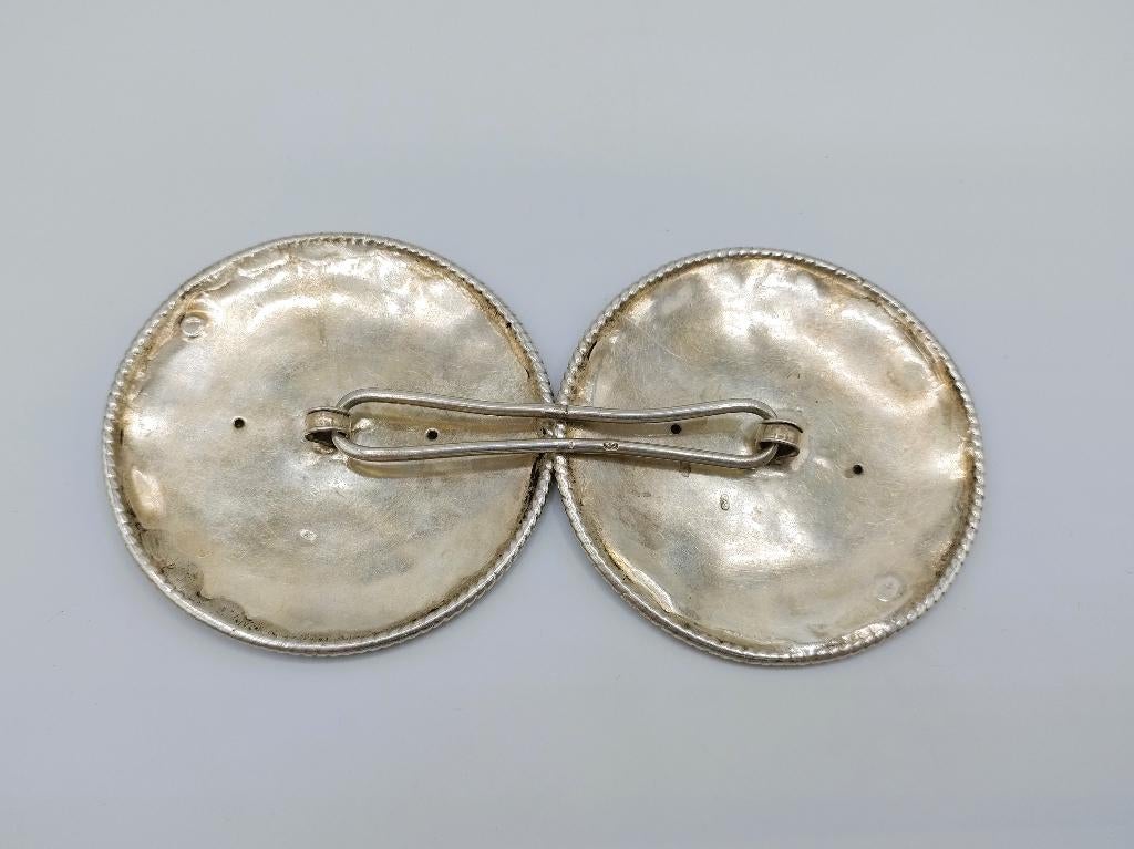 Antieke zilveren broekstukken, Walcheren, 1902, Antiek en Kunst, Verzenden, Zilver