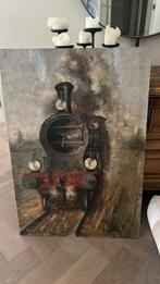 Trein geschilderd door w.l. Bouwmeester., Antiek en Kunst, Ophalen of Verzenden