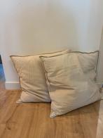 2x ikea JOFRID hoes en FJÄDRAR binnenkussen 65X65cm, Ophalen, Zo goed als nieuw, Beige, Vierkant