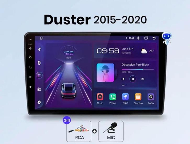 Dacia Duster autoradio navigatie ANDROID Carplay auto radio, Auto diversen, Autoradio's, Nieuw, Ophalen of Verzenden