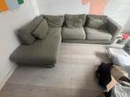 Grote Groene Hoekbank - Leen Bakker - gratis ophalen!, Ophalen, Gebruikt, 100 tot 125 cm, Hoekbank