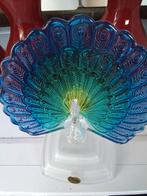 Mooie Pauw hoog 22 doorsnede 17 cm kristal, Antiek en Kunst, Ophalen