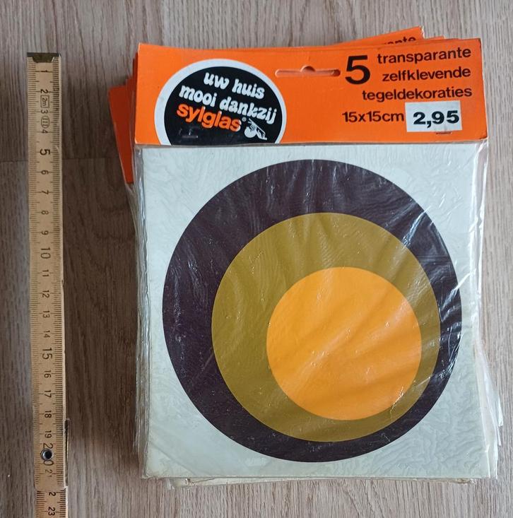 Vintage Tegelstickers - Retro Design, Doe-het-zelf en Verbouw, Tegels, Gebruikt, Overige typen, Overige materialen, Minder dan 20 cm