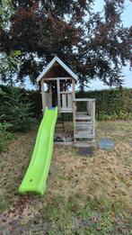 Speelhuisje met glijbaan, Kinderen en Baby's, Speelgoed | Buiten | Speeltoestellen, Ophalen, Gebruikt, Glijbaan