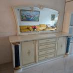 Dressoir met spiegel in klassieke stijl, Huis en Inrichting, Ophalen, Gebruikt, Klassiek, 200 cm of meer