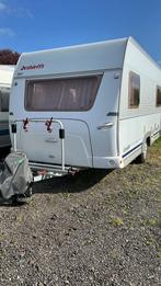 Dethleffs 430DB met Fiamma cassetteluifel, Kachel, 75 kg, Treinzit, Particulier