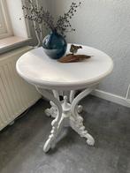 Brocante tafeltje, Ophalen of Verzenden, Gebruikt, Rond, 60 cm of meer