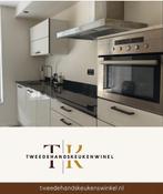 HOOGGLANS RECHTE KEUKEN 3,25M + APPARATUUR, Huis en Inrichting, Keuken | Complete keukens, Ophalen, Wit, Graniet of Steen, Enkelwandige keuken