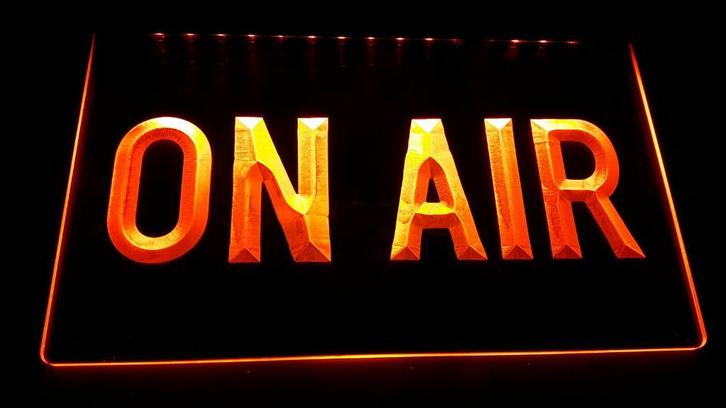 On Air rode ledlamp reclame lamp wanddeco decoratie, Huis en Inrichting, Woonaccessoires | Wanddecoraties, Nieuw, Verzenden