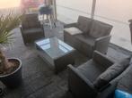 Mooie loungeset met uitwasbare hoezen, Tuin en Terras, Tuinsets en Loungesets, 4 zitplaatsen, Gebruikt, Ophalen of Verzenden, Bank