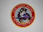 Patch F-16 Fighting Falcon 2000 Flight Hours, Verzenden, Luchtmacht, Nederland, Embleem of Badge