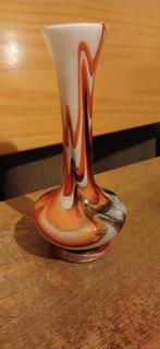 Vintage Carlo Moretti Murano vaas € 50,00, Ophalen, Oranje, Minder dan 50 cm, Glas