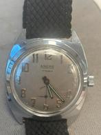 Vintage ancre heren horloge, Ophalen of Verzenden, Gebruikt, Leer, Overige merken
