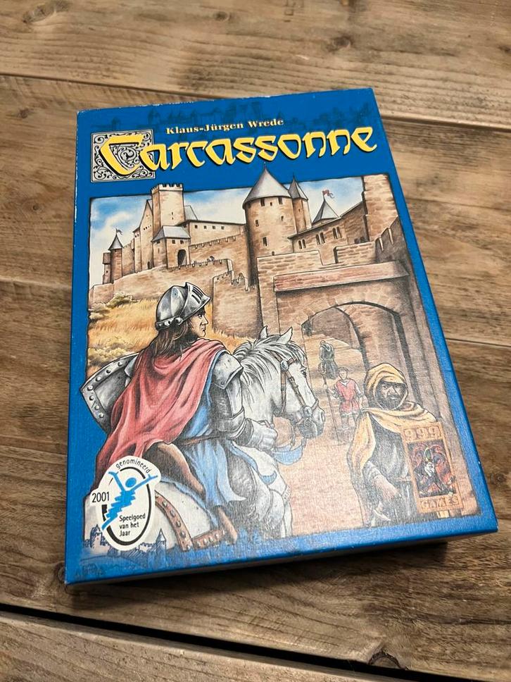 Carcassonne Bordspel, Hobby en Vrije tijd, Gezelschapsspellen | Bordspellen, Zo goed als nieuw, Een of twee spelers, Reisspel