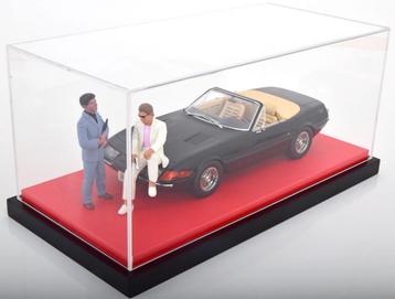 1:18 Modelauto vitrine Deluxe - Rood leder! beschikbaar voor biedingen