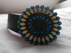 Nieuwe riem, boho Ibiza style met mooie bloemen gesp, 80 tot 90 cm, Echt leder, Nieuw, Ophalen of Verzenden