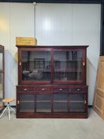 Stoere ruime buffetkast vitrinekast, Huis en Inrichting, Ophalen of Verzenden, Zo goed als nieuw, 25 tot 50 cm, 200 cm of meer