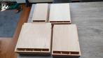 Houten Wijnkisten met Schuifdeksel - 4 stuks, Ophalen, Minder dan 50 cm, Minder dan 50 cm, Zo goed als nieuw