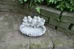 stenen vogelvoederbakje / vogelschaal - met 5 stenen vogels, Tuin en Terras, Ophalen of Verzenden, Gebruikt