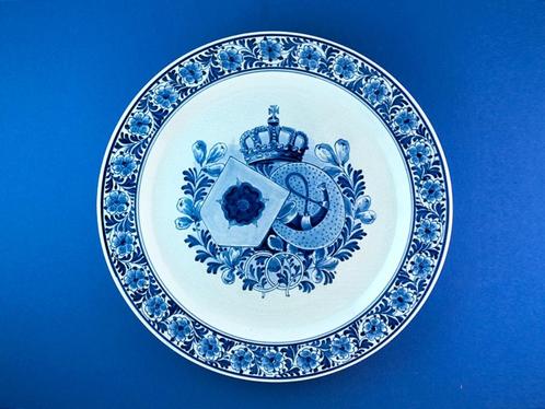 Porceleyne Fles 1937 Br Juliana Bernhard Koningshuis 25cm (3, Antiek en Kunst, Antiek | Wandborden en Tegels, Verzenden