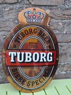 Emaillebord Tuborg bier, Ophalen of Verzenden, Nieuw, Reclamebord, Plaat of Schild, Overige merken