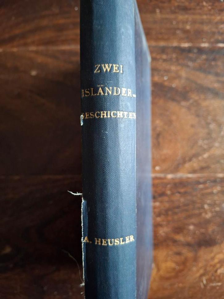 Zwei Isländergeschichten - A. Heusler, Boeken, Taal | Overige Talen, Gelezen, Fictie, Ophalen of Verzenden