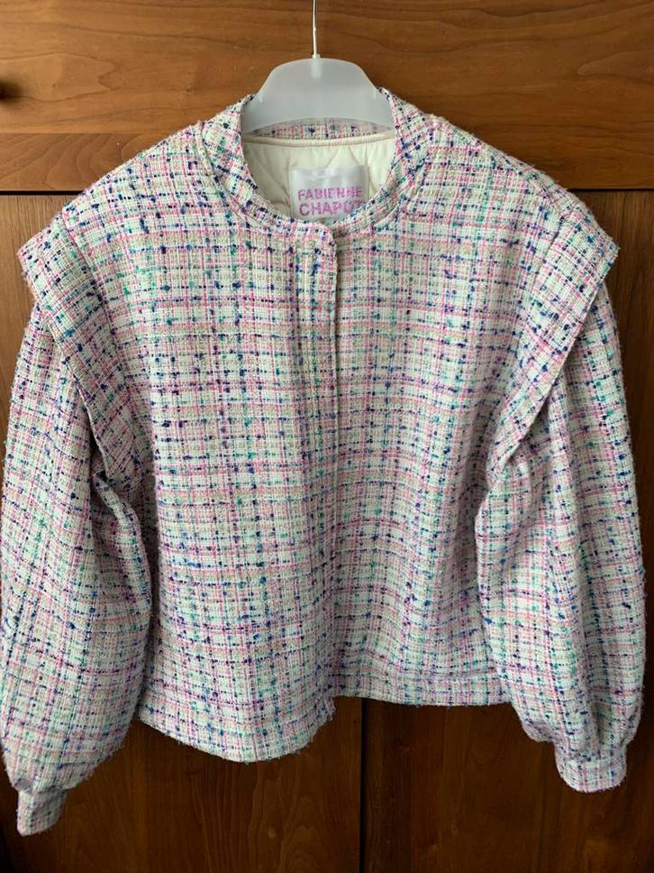 Tweed jasje Fabienne Chapot maat 42, Kleding | Dames, Jasjes, Kostuums en Pakken, Nieuw, Jasje, Maat 42/44 (L), Overige kleuren