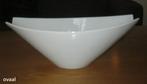 schaal, mooie, grote, witte, ovale schaal, Yong keramiek, Porselein of Keramiek, Schaal, Ophalen of Verzenden, Zo goed als nieuw