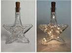 Lamp ster doorzichtig - flessenlamp met sterren LAATSTE 3, Huis en Inrichting, Lampen | Tafellampen, Nieuw, Ophalen of Verzenden