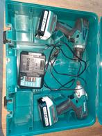 Makita boormachine en slagschroevendraaier 14.4v, Doe-het-zelf en Verbouw, Gereedschap | Boormachines, Ophalen, Gebruikt, Boormachine