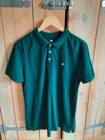 WE Slim Fit Bio Katoen Groene Polo Maat L beschikbaar voor biedingen