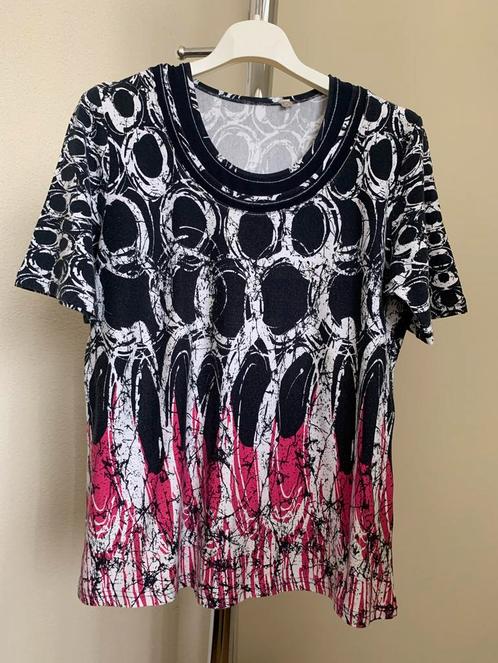T-shirt met cirkelpatroon -Setter -Maat 44, Kleding | Dames, T-shirts, Gedragen, Maat 42/44 (L), Overige kleuren, Korte mouw, Ophalen of Verzenden