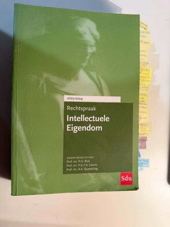 Rechtspraak intellectuele eigendomsrecht, Boeken, Studieboeken en Cursussen, Zo goed als nieuw, WO, Alpha, Ophalen of Verzenden