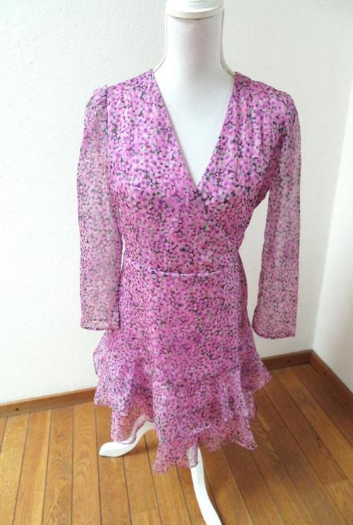 J48 LOAVIES voile jurk roze maat 36, Kleding | Dames, Jurken, Zo goed als nieuw, Maat 36 (S), Roze, Knielengte, Ophalen of Verzenden