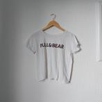 Pull & Bear wit T-shirt met logo maat M, Maat 38/40 (M), Verzenden, Wit, Zo goed als nieuw
