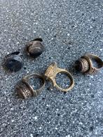 5 Oude Bodemvondsten Ringen antiek, Sieraden, Tassen en Uiterlijk, Ringen, Ophalen, 18 tot 19, Gebruikt, Dame of Heer