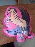 Paardenkussen met pailletten, Ophalen of Verzenden, Zo goed als nieuw, Roze, Overige vormen